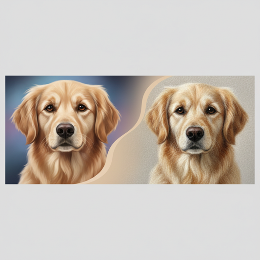 Handmade vs AI Pet Portraits: What’s Difference?