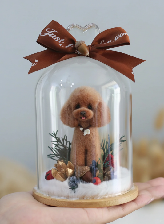 3D Pet Christmas Gift – Wool Felt Sculpture